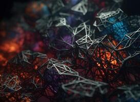 Colorful abstract background An abstract image featuring organic shapes and lines that intersect and overlap created with technology. photo