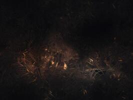 Dark black and gold Geometric grid background Modern dark abstract texture Created with technology. photo