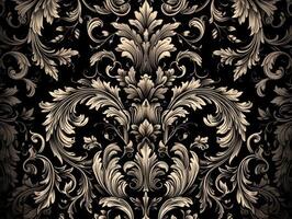 real Clásico victoriano gótico antecedentes rococó Venzel y espira creado con generativo ai tecnología. foto