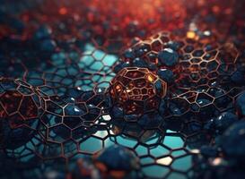 Colorful abstract background An abstract image featuring organic shapes and lines that intersect and overlap created with technology. photo