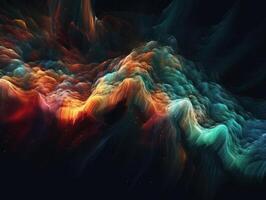 Abstract fractal. Fractal art background for creative design. Decoration for wallpaper, desktop, poster, cover booklet. Created with technology photo