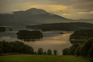 Summer Scenery of Norwegian Nordland Landscape photo