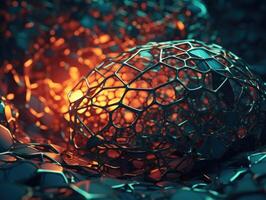 Colorful abstract background An abstract image featuring organic shapes and lines that intersect and overlap created with technology. photo