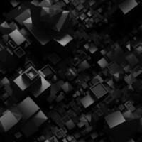 Dark black Geometric grid background created with technology photo