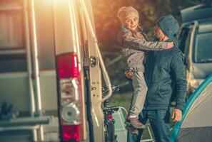 Father Daughter and the Campsite photo