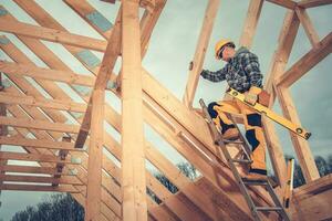 Caucasian Wood Skeleton Frame Worker photo