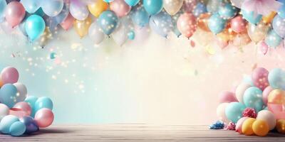 Birthday background. Illustration photo