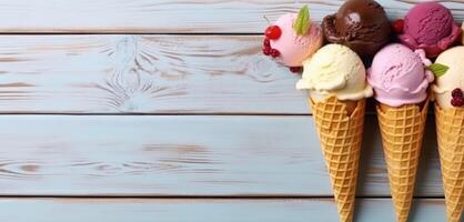 Ice cream background. Illustration photo