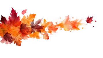 l'automne feuilles Cadre. illustration ai génératif png