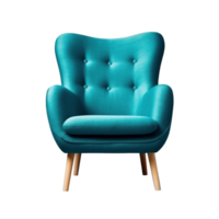 Modern vivid armchair isolated. Illustration png