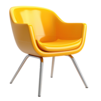 Modern vivid armchair isolated. Illustration png