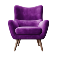 Modern vivid armchair isolated. Illustration png