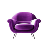 Modern vivid armchair isolated. Illustration png