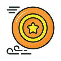 Grab this beautifully designed vector of frisbee in modern style, ready to use icon