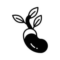 Check this amazing icon of seed sprouting in modern style, easy to use icon vector