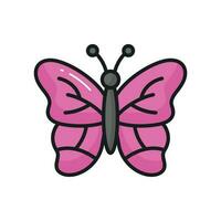 cheque esta hermosamente diseñado icono de mariposa fácil a utilizar y descargar vector