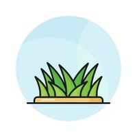 Lawn grass icon in trendy style, ready to us premium icon, isolated on white background vector