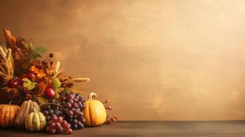 Thanksgiving day background. Illustration photo