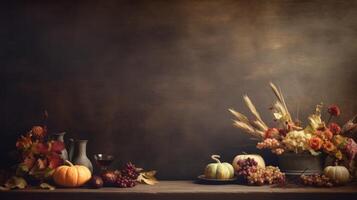 Thanksgiving day background. Illustration photo