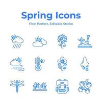 Check this beautifully designed spring vectors, farming, gardening and agriculture icons set vector