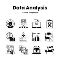 cuidadosamente hecho a mano datos análisis y Estadísticas iconos, descargar esta prima vectores fácil a utilizar