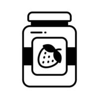 Check this amazing vector of jam jar in modern style, ready to use icon