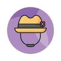 An amazing icon of hat in editable style isolated on white background vector