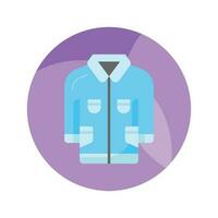 An amazing icon of jacket in modern style isolated on white background vector