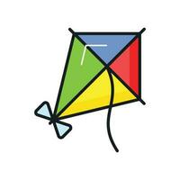 A perfect design vector of kite flying, well designed icon of leisure activity