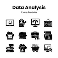 cuidadosamente hecho a mano datos análisis y Estadísticas iconos, descargar esta prima vectores fácil a utilizar