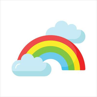 Beautifully designed icon of rainbow in editable style, premium icon