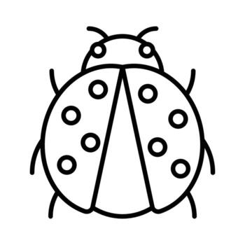 Check this carefully crafted vector of ladybug in modern style, easy to use icon