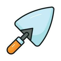 Shovel vector design in trendy style, icon of construction tools