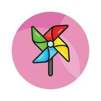 Kids plaything, an amazing icon of pinwheel in modern style, premium vector