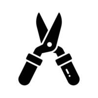 An icon of gardening shear in modern style, gardening scissors, cutting tool vector