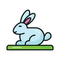 Well designed icon of rabbit, concept icon of pet animal in trendy style vector