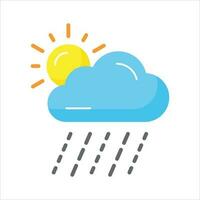 An editable icon of rainy cloud in modern style, ready to use vector