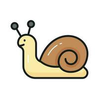 un icono de caracol en moderno estilo, hermosamente diseñado icono de caracol en de moda estilo vector