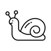 un icono de caracol en moderno estilo, hermosamente diseñado icono de caracol en de moda estilo vector