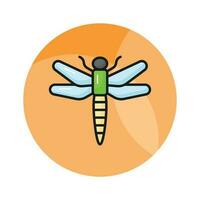 Beautifully designed vector of dragonfly in modern style, ready to use icon