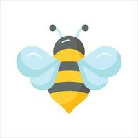 un editable vector de miel abeja en moderno estilo, volador insecto icono