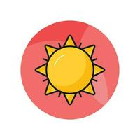 Grab this amazing icon of sunshine, an editable of sunrise in trendy style vector