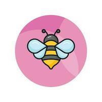 An editable vector of honey bee in modern style, flying insect icon