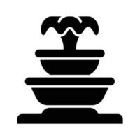 Check this amazing icon of fountain in modern style, garden water spring decoration vector