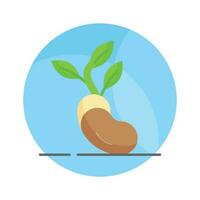 Check this amazing icon of seed sprouting in modern style, easy to use icon vector