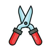 An icon of gardening shear in modern style, gardening scissors, cutting tool vector