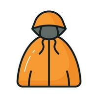 Check this amazing vector of rain coat in modern style, easy to use and download