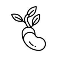 Check this amazing icon of seed sprouting in modern style, easy to use icon vector