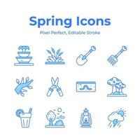 Take a look at this carefully crafted spring vectors, farming, gardening and agriculture icons set vector