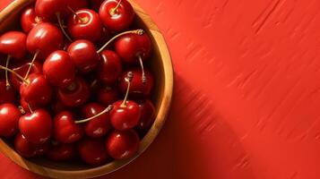 Ripe cherries. Illustration photo